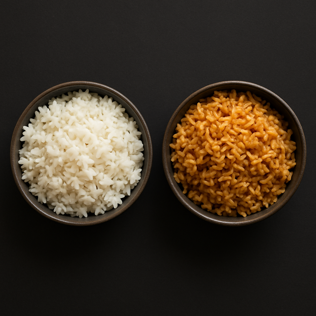 Comparación: El arroz — teriyaki vs yakimeshi
