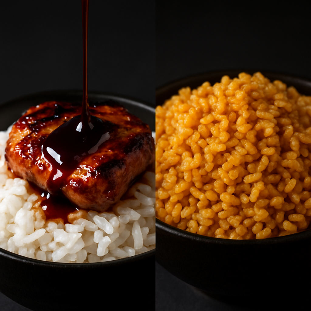 Comparación: La salsa — teriyaki vs yakimeshi
