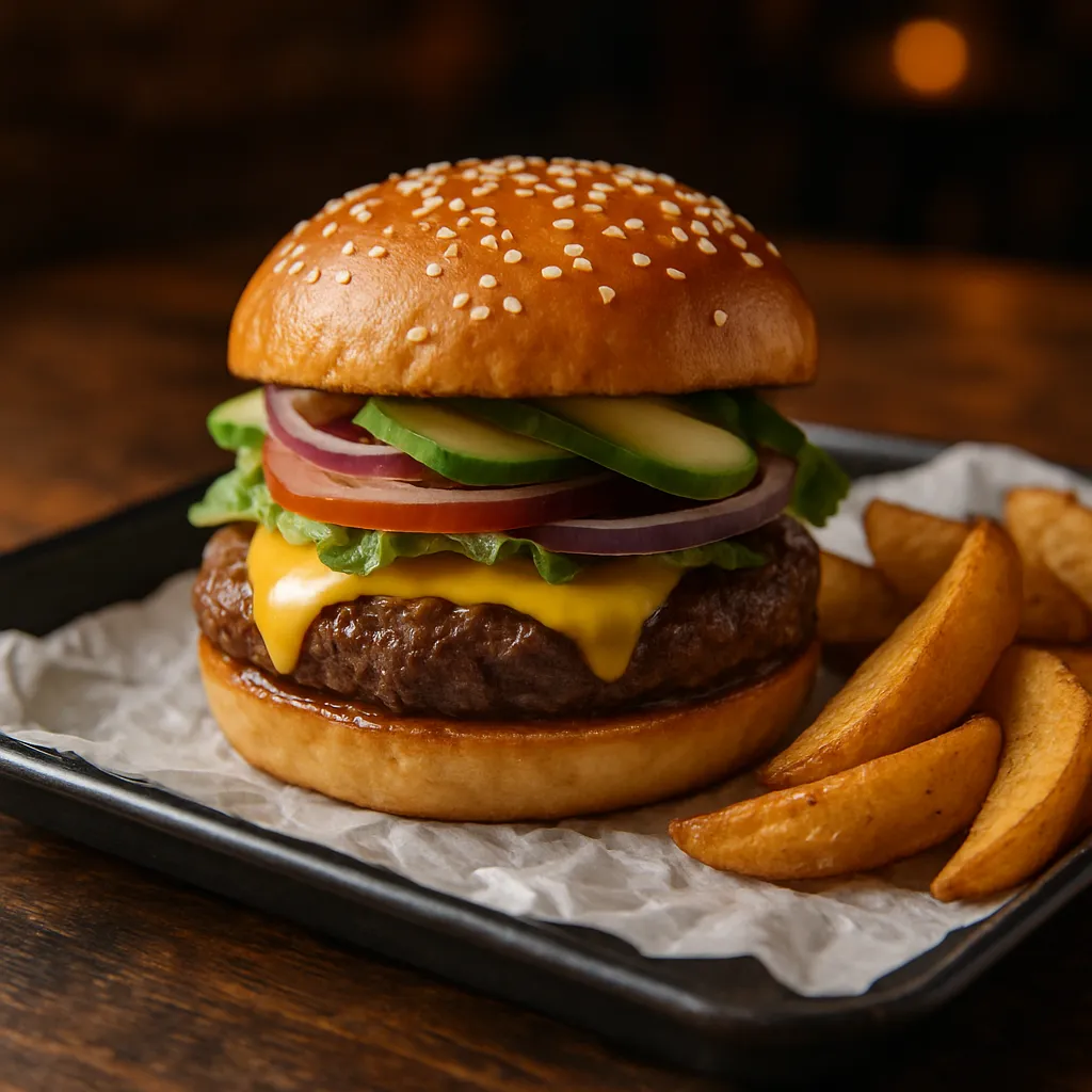 Hamburguesa Clásica de Que Fue Sushi — Hamburguesas en El Dorado Residencial, Tijuana