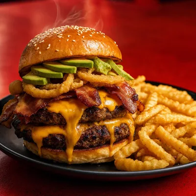 Hamburguesa Premium — Hamburguesas de Que Fue Sushi en Tijuana
