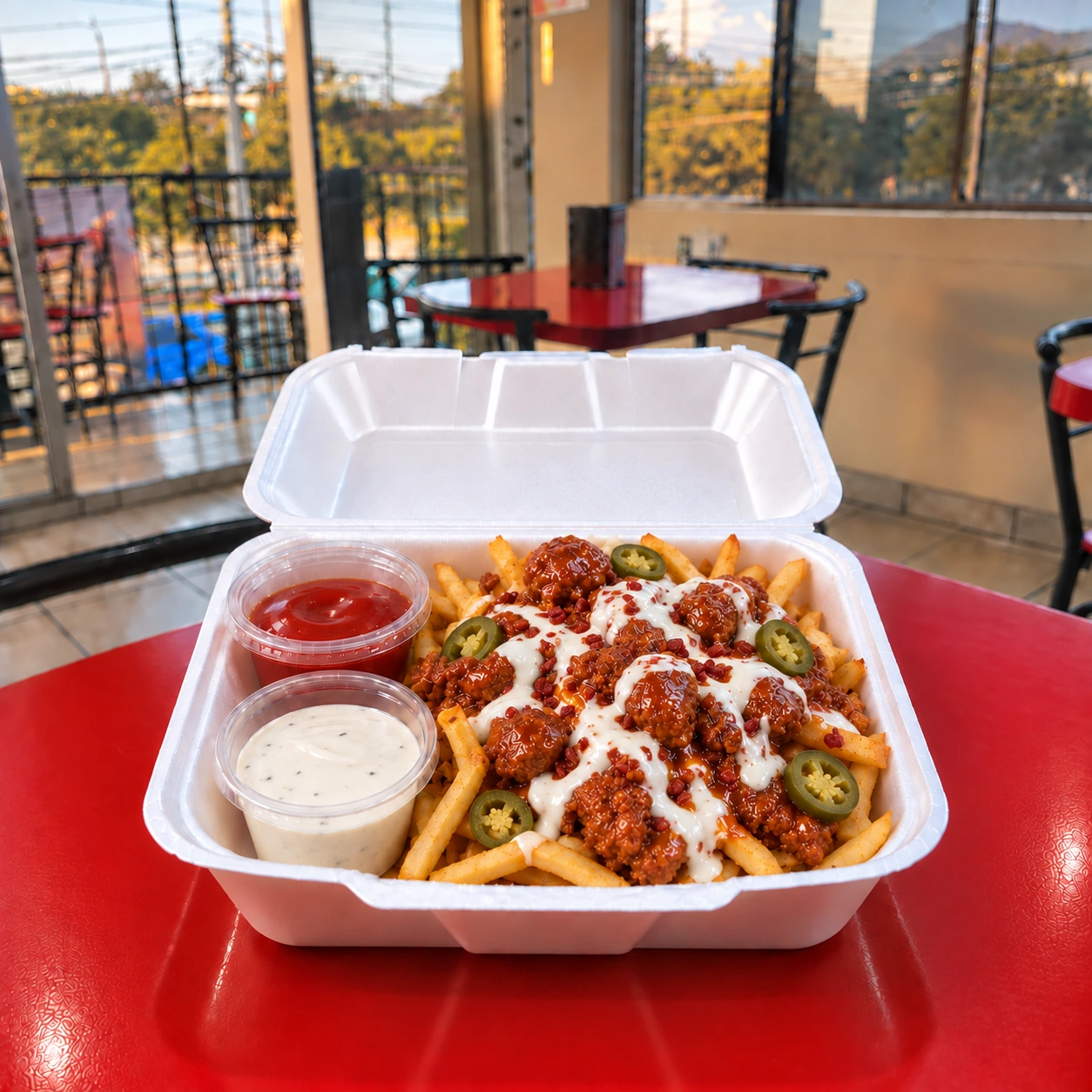 Papas con Boneless de Que Fue Sushi — Papas en El Dorado Residencial, Tijuana