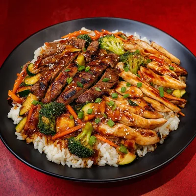 Teriyaki Mixto — Platillos de Que Fue Sushi en Tijuana