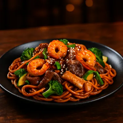 Yakisoba Mixto — Platillos de Que Fue Sushi en Tijuana